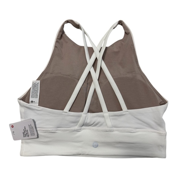 Lululemon Energy High-Neck Longline Bra *Medium Support, B–D Cups in White - Picture 4 of 4